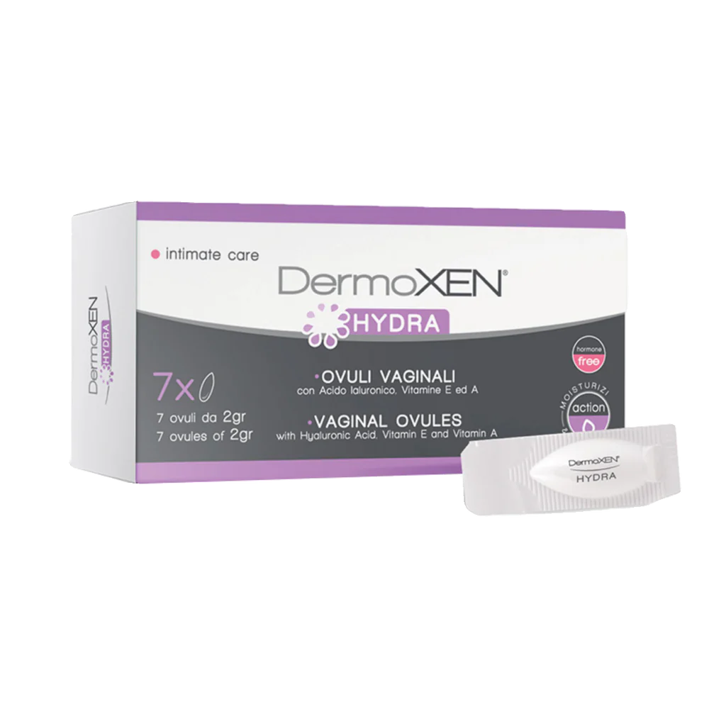 DERMOXEN HYDRA Vaginal Ovules With Aloe and Hyaluronic Acid